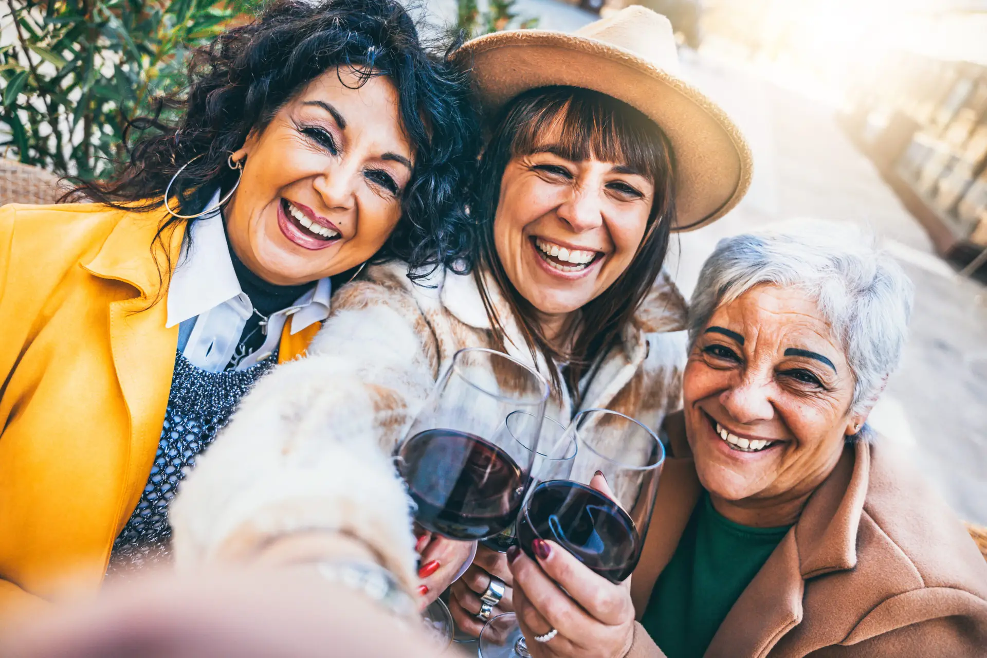 diverse women having fun